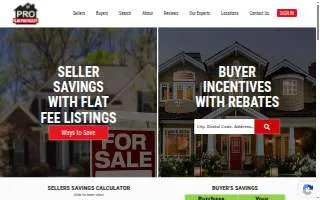 Pro Flat Fee Realty Minnesota website