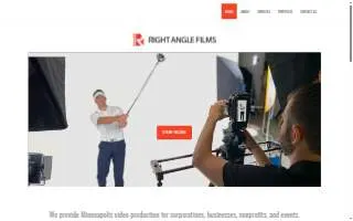Right Angle Films of Shoreview website