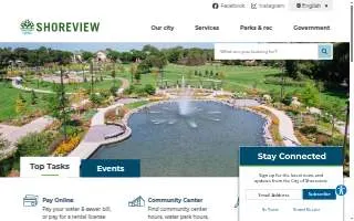 Shoreview Farmers Market website