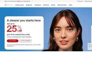 Target Optical of Shoreview website