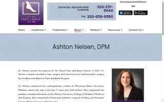 Ashton Nelsen, DPM website