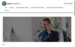 Hanson Law Office PA website