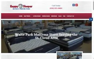 Happy Sleeper Mattress & Furniture Store website