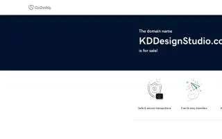 K D Design Studio website