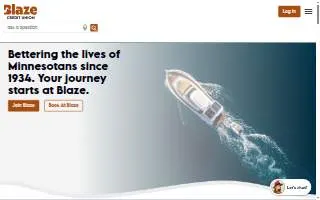 Blaze Credit Union - Golden Valley website