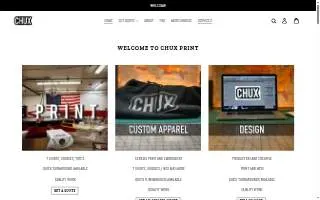 CHUX Print website