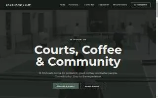 Backhand Brew website