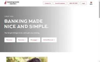 Deerwood Bank of St. Michael website