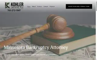Kohler Law Office PLLC of St. Michael website