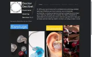 Doctor Decibel Musicians' Hearing Service of St. Paul website