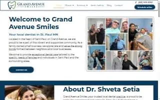 Grand Avenue Smiles website