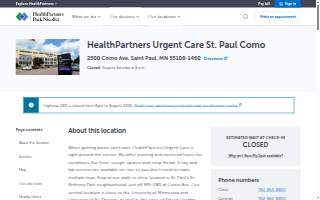 HealthPartners Urgent Care St. Paul Como