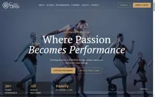 Curio Dance website
