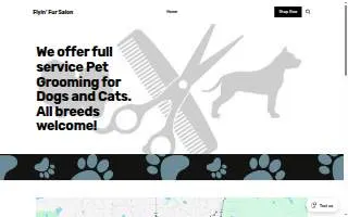 Flyin' Fur Salon website