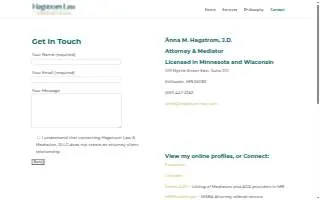 Hagstrom Law & Mediation, PLLC website
