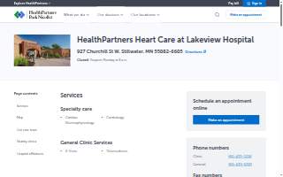 HealthPartners Heart Care at Lakeview Hospital