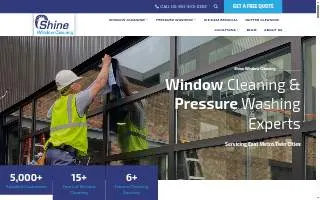 Shine Window Cleaning Company of Roseville website