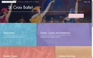 St Croix Ballet website