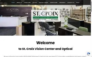 St Croix Vision Center website