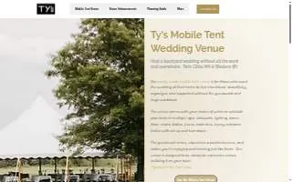 Ty's Wedding Rental and Services LLC website