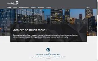 Harris Wealth Partners - Ameriprise Financial Services, LLC website