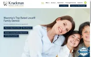 Kruckman Family Dentistry website