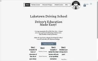 Laketown Driving School website