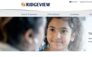 Ridgeview Medical Center - Birthing Center website