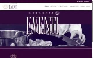 Cossetta Eventi website