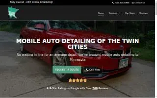Northwoods Mobile Detailing website
