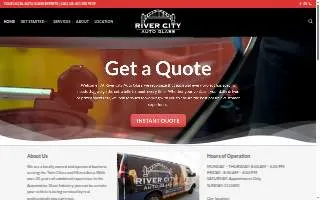 River City Auto Glass of West St. Paul website