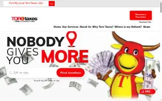 Toro Taxes of West St. Paul website