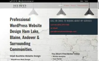 Ham Lake Web Design of White Bear Lake website