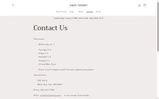 Haus Theory website