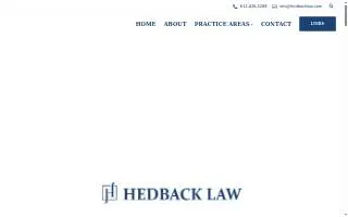 Hedback Law Firm, PLLC. website