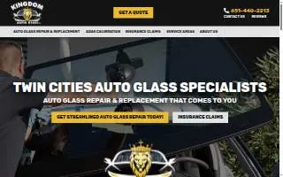 Kingdom Auto Glass of White Bear Lake website