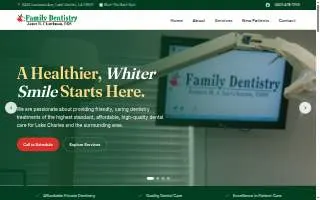 Lake Area Dental website