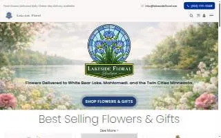 Lakeside Floral website