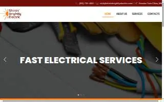 Shinin' Brightly Electric LLC of Hugo website