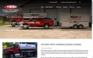 Efficient Septic Pumping & Drain Cleaning website