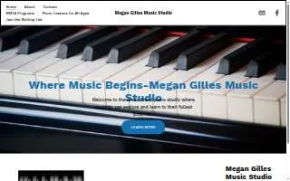 Gilles Music Studio website