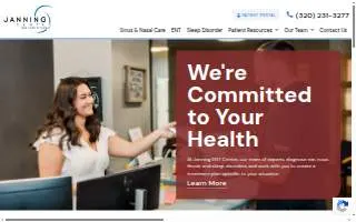Janning ENT Center website