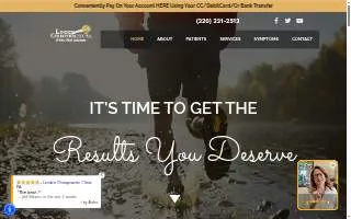 Linden Chiropractic Clinic website