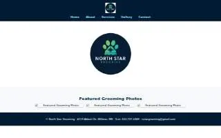 North Star Grooming website