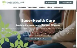 Sauer Health Care website
