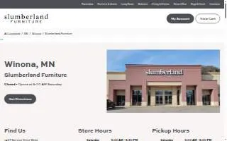 Slumberland Furniture website