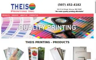 Theis Printing website