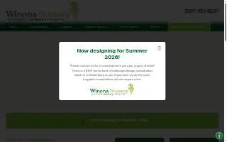 Winona Nursery - Landscaping & Irrigation website