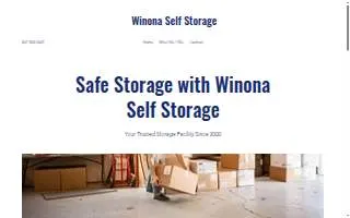 Winona Self Storage website