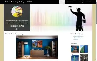 Galles Painting & Drywall LLC website